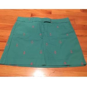 J.Crew Factory Mini Skirt Embroidered Anchors 12
